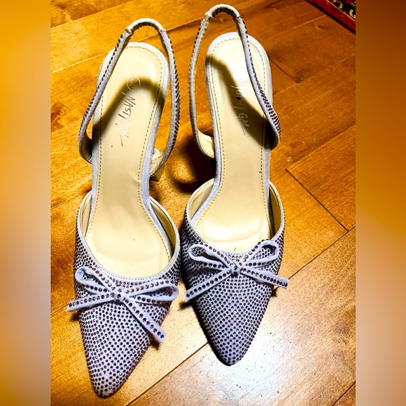 Nasty Gal Diamanté Slingback Stiletto Heels - Picture 4 of 5